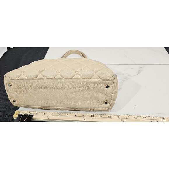 Kate Spade Purse Quilted Leather Chain Straps Gold Coast Maryanne Satchel Beige - Picture 13 of 16